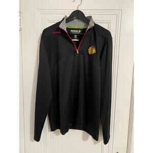 Chicago Blackhawks NHL Hockey 1/4-zip Size Large